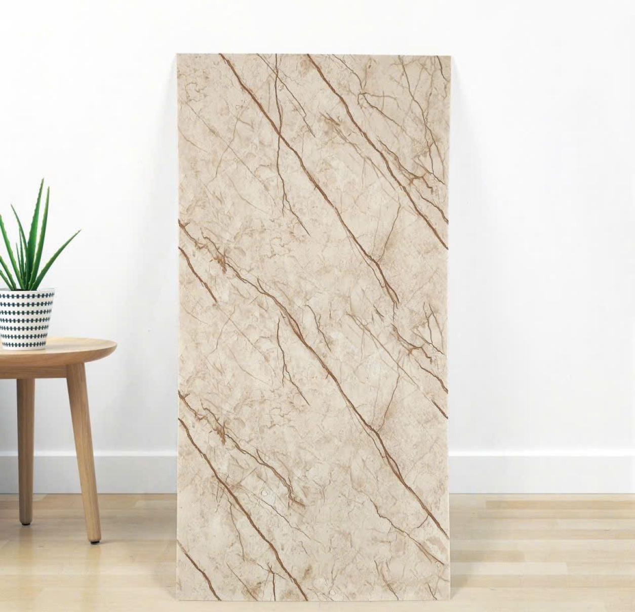 GIẤY DÁN TƯỜNG GIẢ GẠCH VÂN NÂU