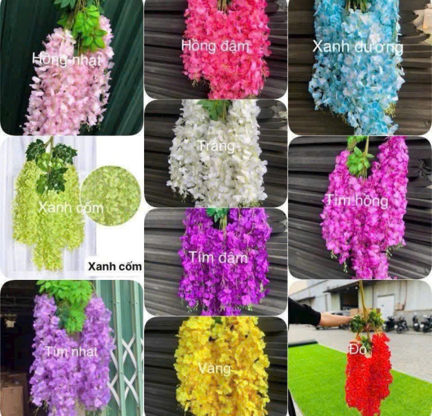 HOA GIẢ ĐỦ MÀU