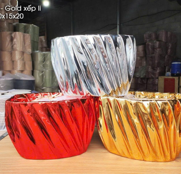 OVAL SI - GOLD XẾP LI 30X15X20